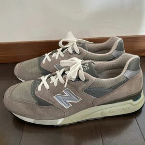 NEW BALANCE　スニーカー　M998　色グレー　サイズ28.0センチ　USA製　アメリカ製　希少　レア品　NB　ニューバランス　送料無料