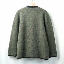 60s70s80s ALPINE KNIT-WEAR 圧縮 ウール チロリアンジャケット モスグリーン ブラック オーストリア製_画像3