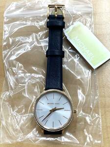 □96 MICHAELKORS マイケルコース PYPER 38mm レザーL [ MK2804 ] 〇店頭展示品 未使用 未使用