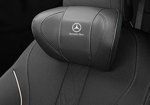 メルセデスベンツ Mercedes Benz 車用記憶 通気性弾性 ネックパッド レザー 首 ネック 2個 A C B E S V G R M GLC GLB GLA GLE GLK GLS