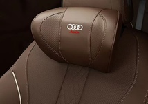 アウディ AUDI 専用 車用記憶 通気性弾性 ネックパッド レザー 首 ネック 2個 A3A4A6A7A5A1Q3Q2Q7Q5S5R8Q8A8S3S4S6S8Q6S7 4色選択可_画像4