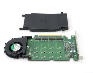 DELL Ultra-Speed Drive Quad NVMe M.2 Pcie 変換アダプタ SSD増設 4枚搭載可 raid Precision 5810/5820/7810/7820/7910/7920 Z4 z6 g4