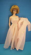 No Doll 224* ヴィンテージ　バービー　#965 Nighty Negligee Set　レトロピンクのネグリジェセット_画像5