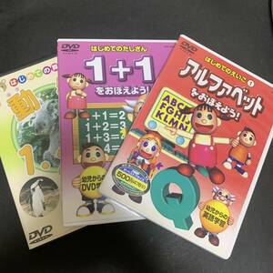 激レア！DVD ★ 3本セット ・はじめての算数 ・はじめてのアルファベット ・はじめてのたしざん M1256