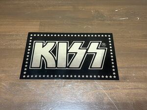 KISS キッス ステッカー シール [レコード][ジーンシモンズ][ポールスタンレー][エースフレーリー][エリックカー] ロゴステッカー シルバー