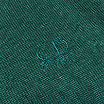 Christian Dior SPORT クリスチャンディオール ニット セーター ハイネック 袖ライン ウール S グリーン レディース A1_画像6