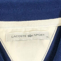 LACOSTE SPORT ラコステ GOLF ポロシャツワンピース 半袖 34 ネイビー ゴルフ ストレッチ レディース A17_画像7