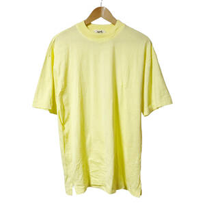 HERMES エルメス Tシャツ 半袖 刺繍 M イエロー イタリア製 A32