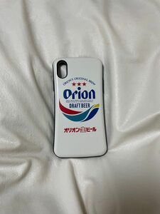 iPhone X / 10 専用 オリオンビール ケース 白 グッズ 持ちやすいSライングリップ カバー