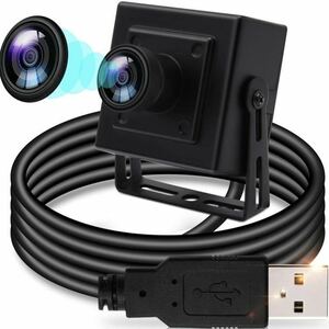 ＊ELP Webカメラ 500万画素 広角 170度魚眼レンズ HDミニUSBカメラ センサーウェブカメラ Windows/Mac/Linux/Andorid 5MP USB500W05G-BL170