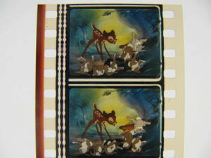 35㎜映画フィルム6コマ32　ディズニー バンビ BAMBI 1988年フィルム ウォルト・ディズニー フェーリクス・ザルテン
