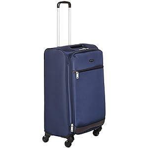 スーツケース 容量拡張可能 Mサイズ ネイビーブルー