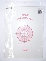 送料込み!!超大人気!!正規新品未使用品 24 RICE28 No! Bruise Disk Mark Sheet CLEAR / デッキ保護シート / #2_画像1