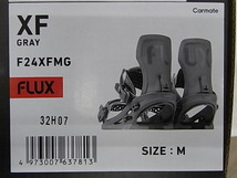 期間限定セール超特価!!日本正規新品24 FLUX XF BINDING / M / GRAY /フラックス エックスエフ バインディング Mサイズ / グレー_画像1