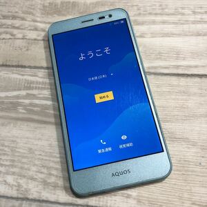 au SHARP AQUOS SHV35 Android スマートフォン スマホ 利用制限◯ ミントブルー