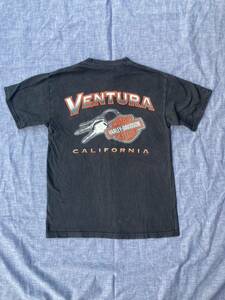 HARLEY-DAVIDSON ハーレーダビッドソン　90s 90年代　Hanes BEEFY アメリカ製　USA ヴィンテージ　VINTAGE 古着　CALIFORNIA Tシャツ