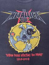 メタリカ　METALLICA Tシャツ　レディース　黒　古着　パスヘッド　メタリカファンクラブ　PUSHEAD 古着　VINTAGEヴィンテージ_画像1