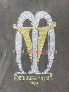 90s USA製 VAN MORRISON Tシャツ XL 黒　ヴァンモリソン 1993年製 NORTH AMERICAN TOUR ツアーTシャツロックヴ インテージ　VINTAGE