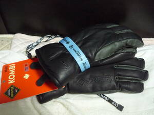  KOMBI コンビ スノーグローブ 本革 やぎ革 size L 新品未使用タグ付 スノーボード 手袋 ゴアテックス GORE-TEX 五本指