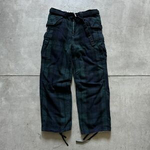 新品未使用 23aw sacai サカイ / Wool Shrivel Pants / size 3 D/Green ウールパンツ 縮絨 ミリタリーパンツ 