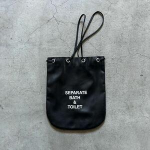 SEPARATE BATH & TOILET セパバス / SEPABATH 巾着 KINCHAKU バッグ ポーチ レザー フェイクレザー エコレザー