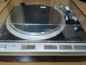 DENON レコードプレーヤー　DP-47F カートリッジと新品交換針付き　動品