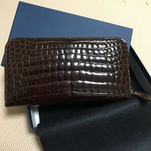 金運アップ、財布、新品!日本製!長財布 肚ワニ ニコチン