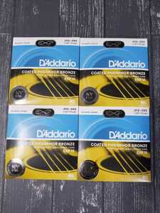 新品　D'Addario ダダリオ アコースティックギター弦 EXP16　4セット