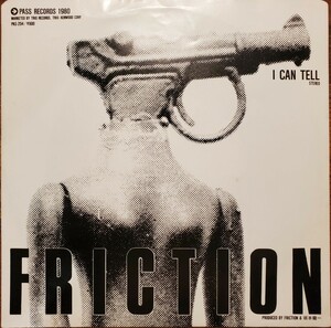 希少プロモ盤 FRICTION / I CAN TELL, PISTOL パンク ニューウェーブ 坂本龍一 YMO 美品 見本盤 和モノ EX+