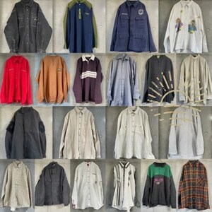 20着 MIXシャツ MEN’S XL~XXL US古着 ユーロ古着 カテゴリーミックス 長袖シャツ 検品済 SRC古着卸 セットまとめ 仕入れ 卸売り