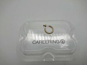  carrier ring /CAREERING/ mile display earrings /Sv925×K18/ present condition goods / used 