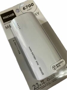 MPC-C6700PWH （PSE適合品 大容量モバイル充電バッテリー 6700mAh ホワイト）