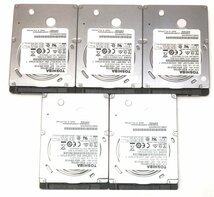 【中古】 TOSHIBA (東芝) MQ01ABF050 HDD 500GB SATA 2.5インチ 7mm 動作確認済　ハードディスク 5台セット_画像1