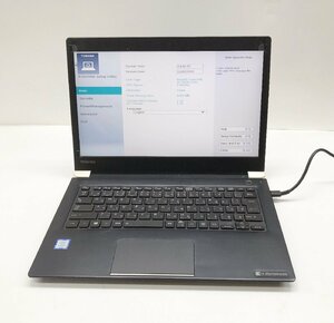 NT:TOSHIBA dynabook U63/H Core i5-7300U 2.60GHz/8GB/ 無線 ノート 　BIOS起動OK