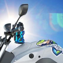 特価 ユニバーサルモーターサイクルボトルホルダー 飲料ホルダー オートバイ用 自動車用アクセサリー_画像1