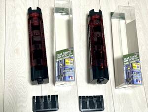 【セット売★コスパ良好】MEIHO メイホウ ロッドスタンド　BM-300 Light クリアレッド 計2セット（管③）