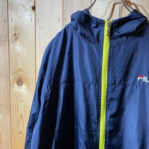 [KWT4305] FILA フィラ ウインドブレーカー メンズ ネイビー L 60