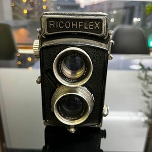 【レア】RICOHFLEX 二眼レフカメラ RIKEN RICOH 1:3.5 f=8cm アンティーク レトロ ジャンク