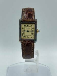 Cartier カルティエ　Tank タンク　クォーツ　quartz 腕時計　SV925 VERMEIL 74153 5057001 