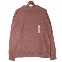 【新品 未使用】 UNIQLO ユニクロ 秋冬 ミドルゲージ モックネック ウール100%★ ニット セーター Sz.L　メンズ　E3T02437_A#K_画像1