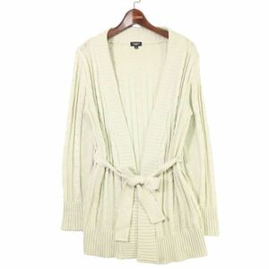 TALBOTS タルボット 秋冬 ベルト付き ニット★ カーディガン 羽織り Sz.S　レディース　E3T02612_B#N