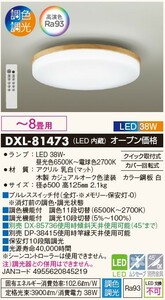 DAIKO DXL-81473 木枠シーリング　8畳　カジュアルオーク JAN4955620845219 jyu a