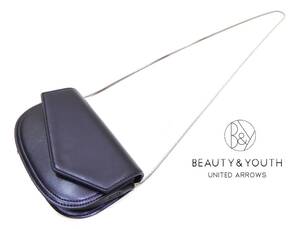  【正規品】BEAUTY&YOUTH UNITED ARROWS ショルダーバッグ/フェイクレザー/BLK/無地