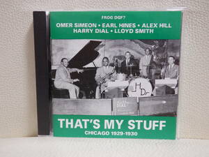 [CD] THAT'S MY STUFF - CHICAGO 1929 - 1930 (HELEN SAVAGE, OMER SIMEON, DIXIE RHYTHM KINGS 他) 