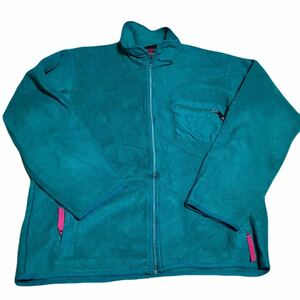 90s アメリカ製 Made in USA Patagonia パタゴニア フリースジャケット XL フルジップ ヴィンテージ ビンテージ 古着 レアカラーターコイズ