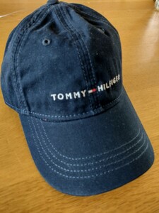 USA購入 TOMMY HILFIGER トミーヒルフィガー キャップ 帽子 コットン ダークブルー 濃紺 新品未使用