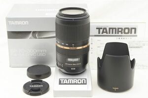 ☆美品☆ TAMRON タムロン SP 70-300mm F4-5.6 Di VC USD A005 元箱 付属品 Canon用 ♯23110304