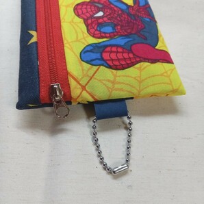 手作り☆ハンカチ&ポケットティッシュポーチ☆スパイダーマンの画像4