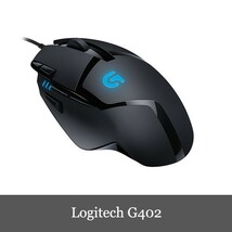 Logitech G402 Mouse ロジテック ゲーミング ブラック USB 有線 FPS RGB マウス 1年保証輸入品_画像2