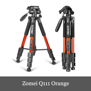 新品 Zomei Q111 Orange 三脚 軽量アルミ製 4段 3WAY 雲台 キャリングバッグ付き　Canon Nikon Sony一眼レフビデオカメラなど用